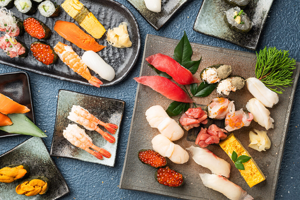 ベテラン職人が握る前浜直送の新鮮ネタ